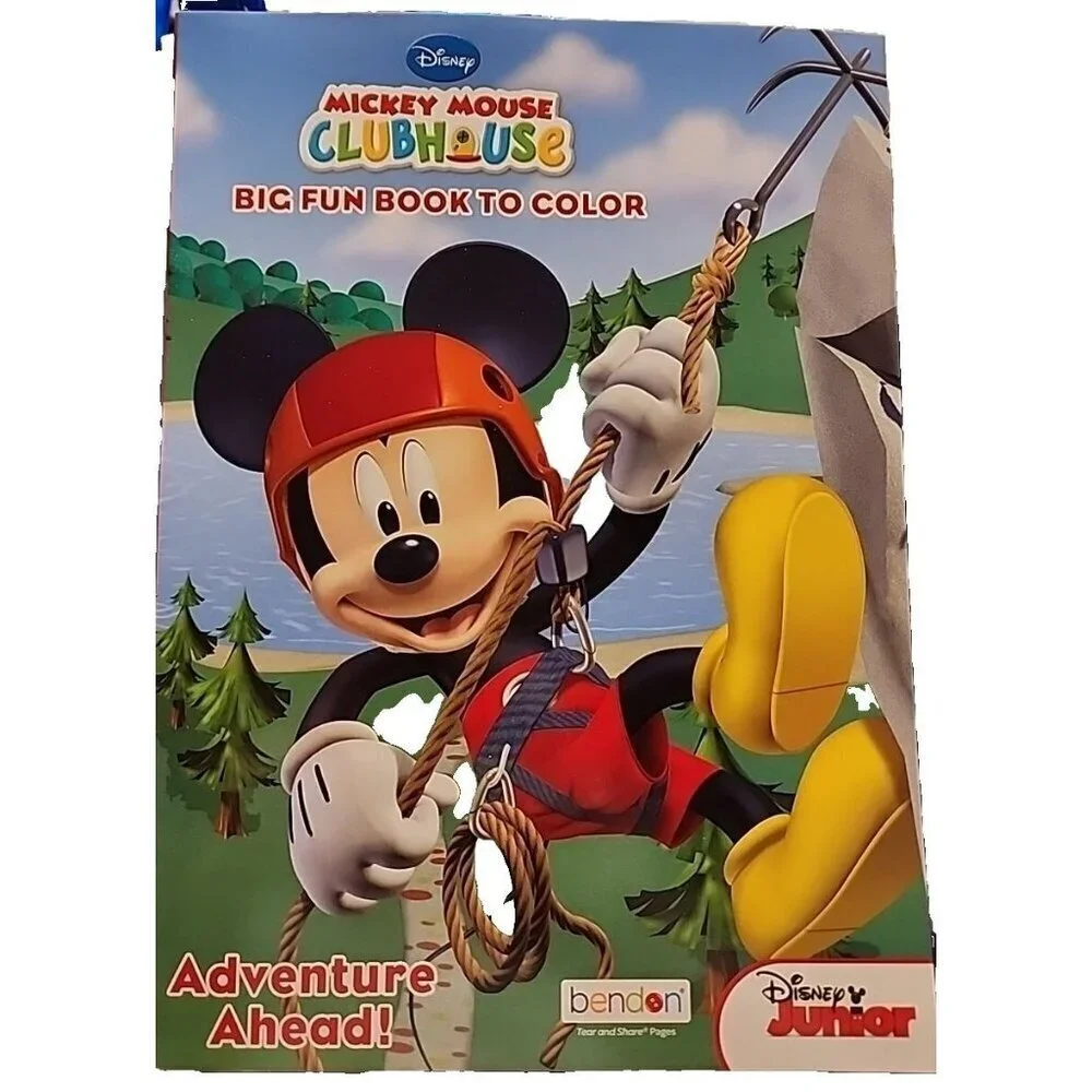 Mickey Mouse Clubhouse Big Fun Book To Color Adventure Ahead !